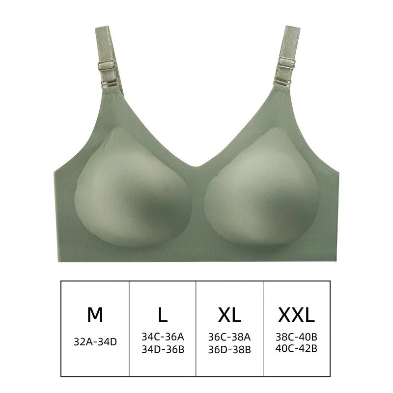 Women’s Seamless Jelly Color Bra