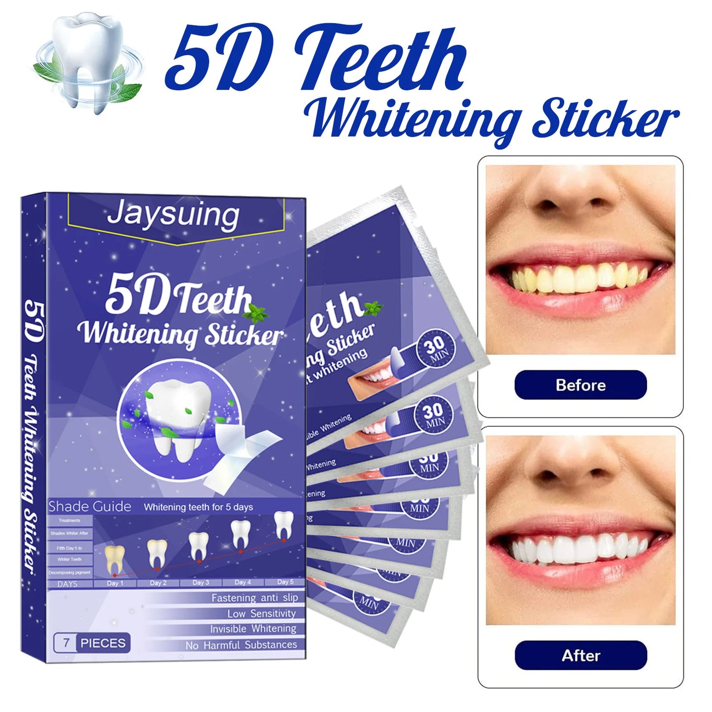 5D Teeth Whitening Strips