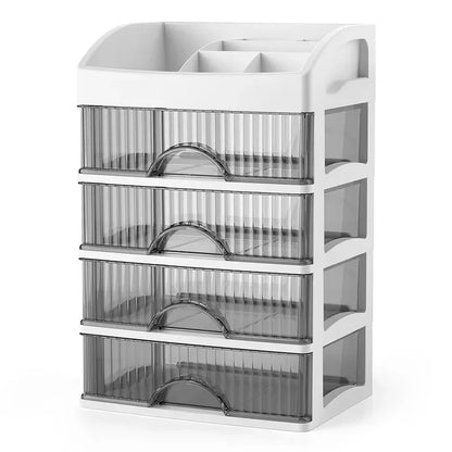 Elegant Multi-Layer Makeup & Jewelry Storage Box