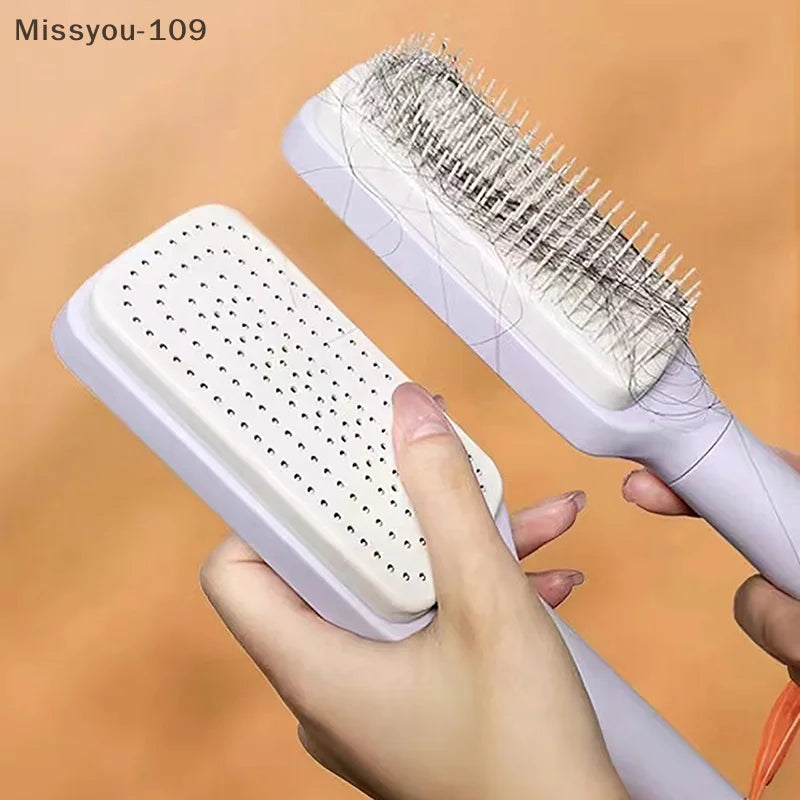 Self-Cleaning Scalp Brush