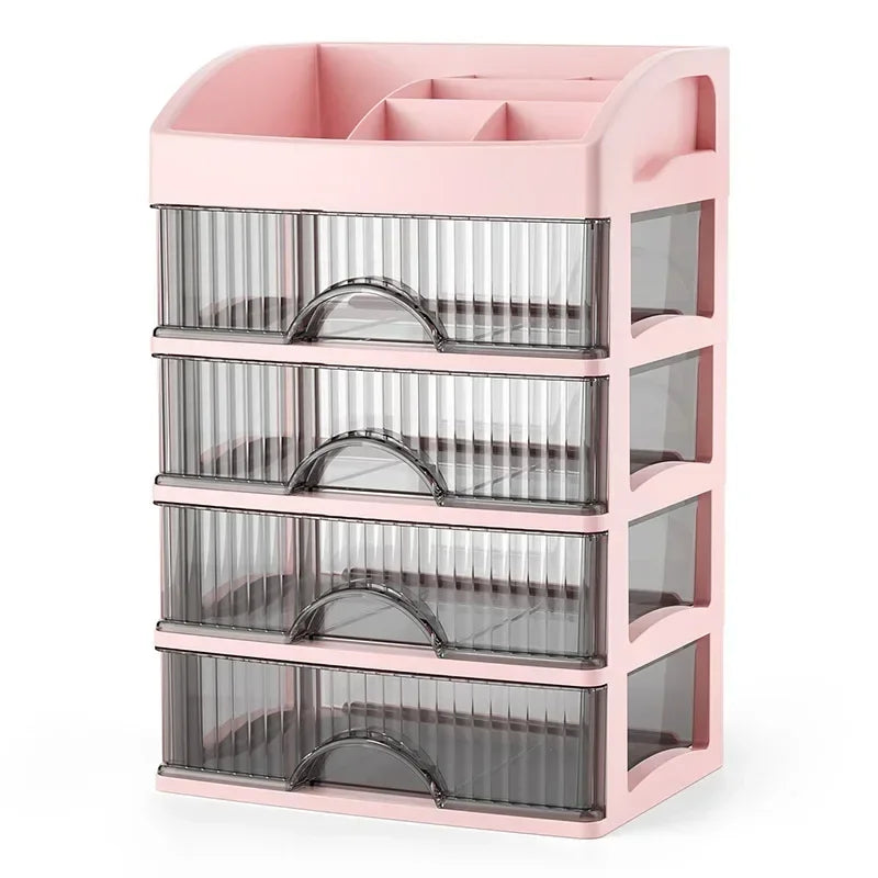 Elegant Multi-Layer Makeup & Jewelry Storage Box