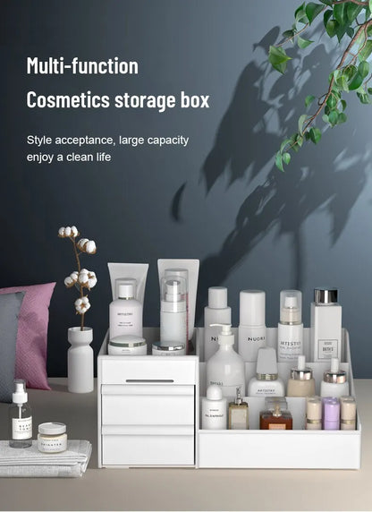 White Drawer Makeup Storage Box