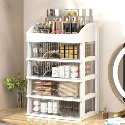 Elegant Multi-Layer Makeup & Jewelry Storage Box