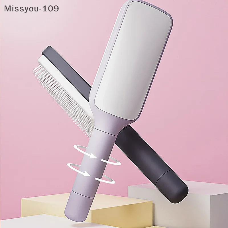 Self-Cleaning Scalp Brush