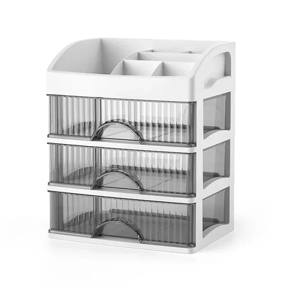 Elegant Multi-Layer Makeup & Jewelry Storage Box