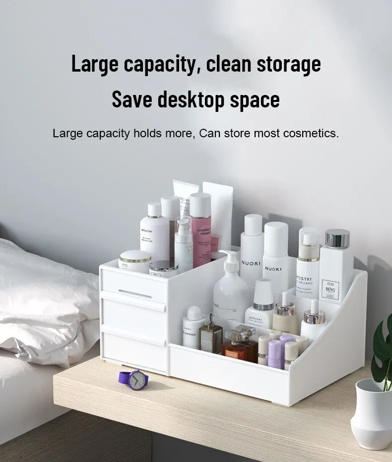 White Drawer Makeup Storage Box