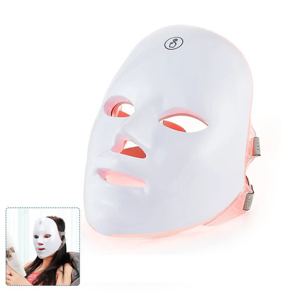 Wireless 7-Color LED Face Beauty Mask