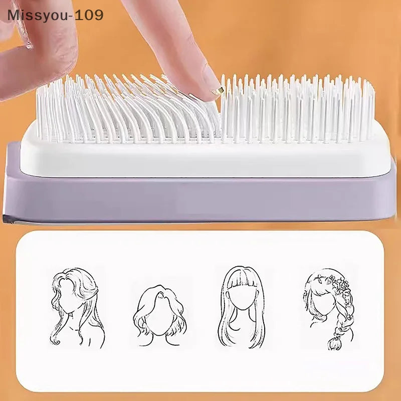 Self-Cleaning Scalp Brush