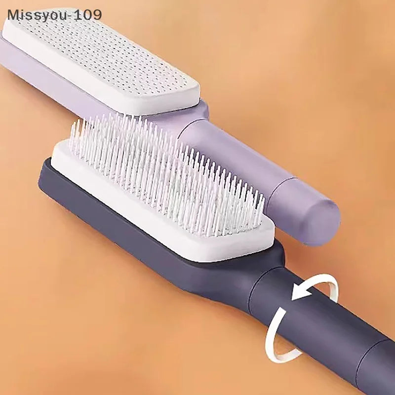 Self-Cleaning Scalp Brush