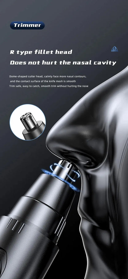 Absolute Black Electric Nose & Ear Hair Trimmer