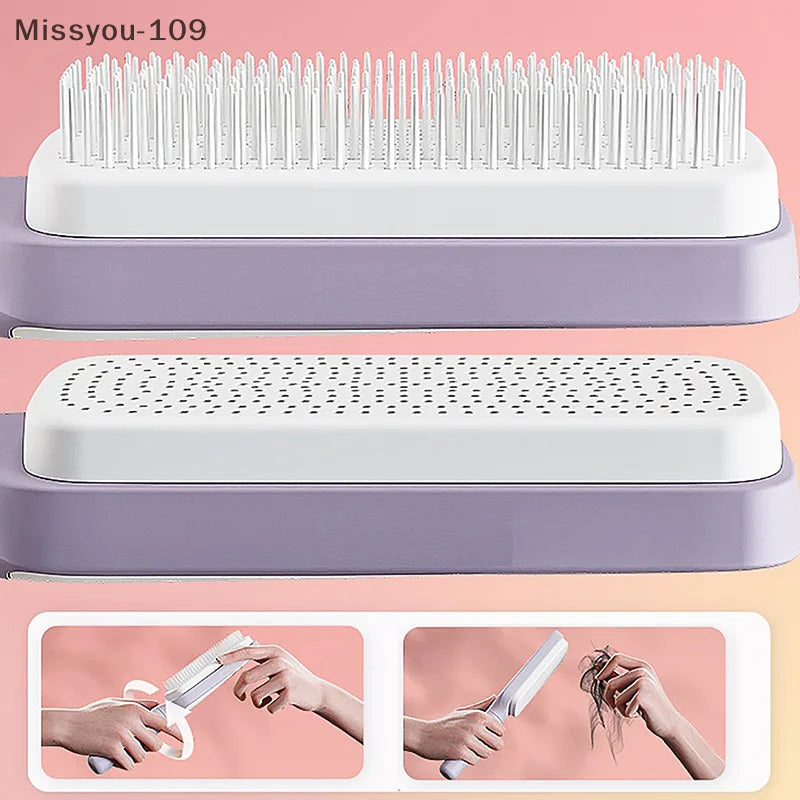 Self-Cleaning Scalp Brush
