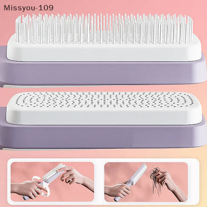 Self-Cleaning Scalp Brush