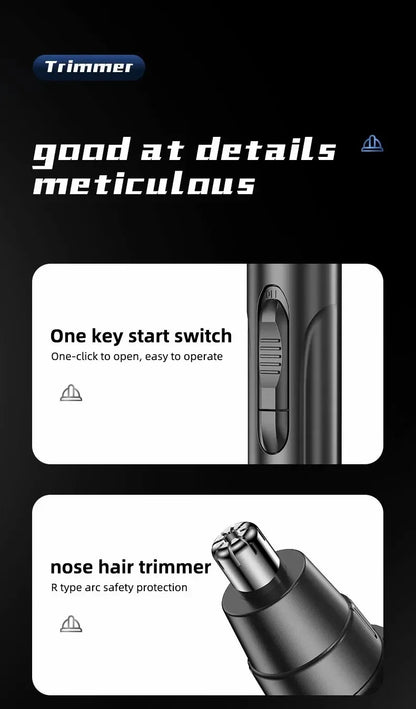 Absolute Black Electric Nose & Ear Hair Trimmer