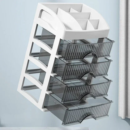 Elegant Multi-Layer Makeup & Jewelry Storage Box